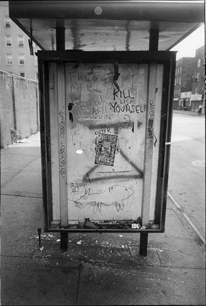 Bus Stop, Avenue A, 1988 Bus Stop, Avenue A, New York, 1988