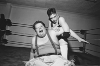 Wrestlers, photograph by Ted Barron
