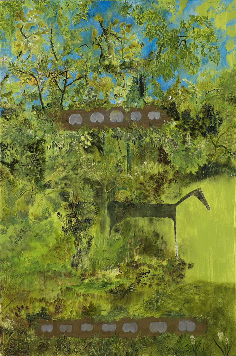 Twelve Bottoms Against Nature, a painting by John Lurie