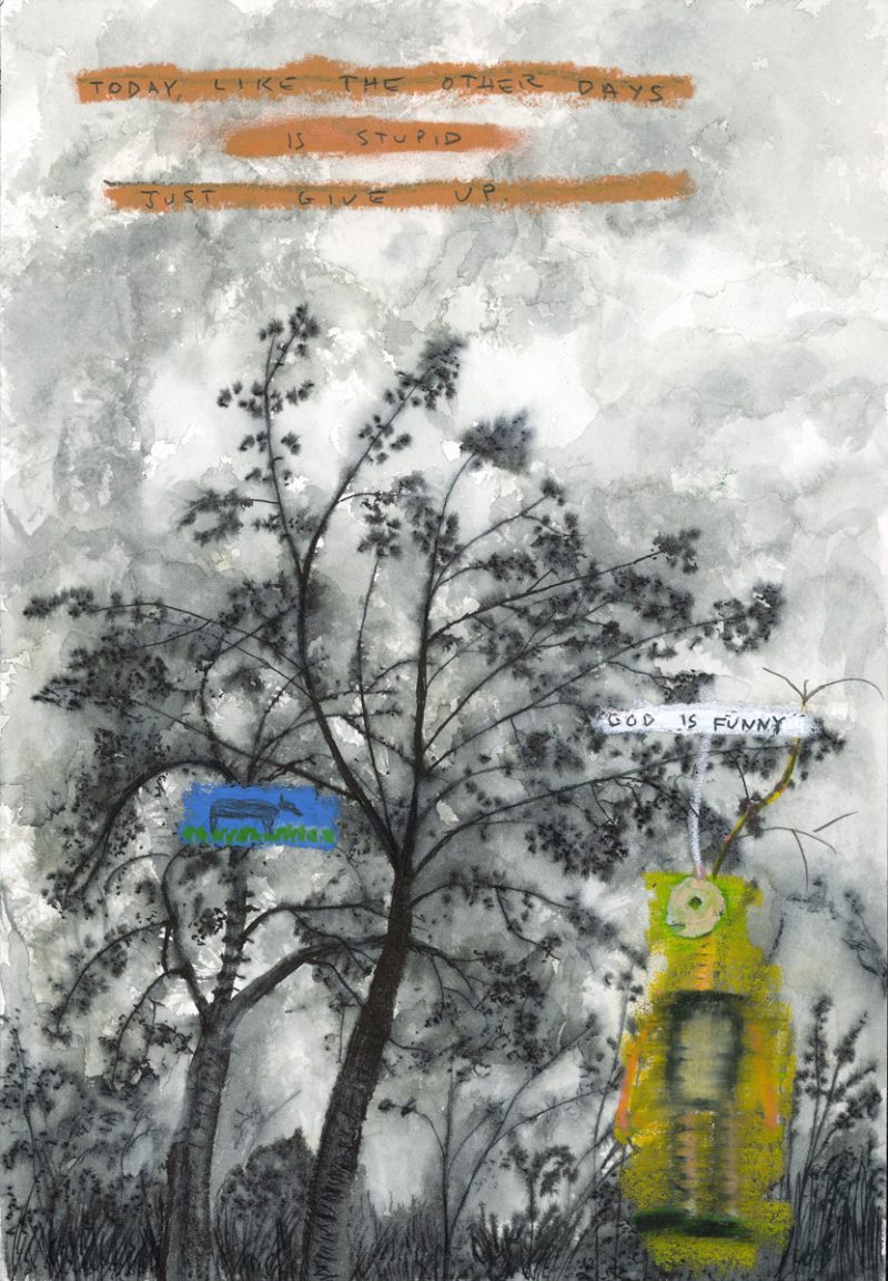 God Is Funny, a painting by John Lurie