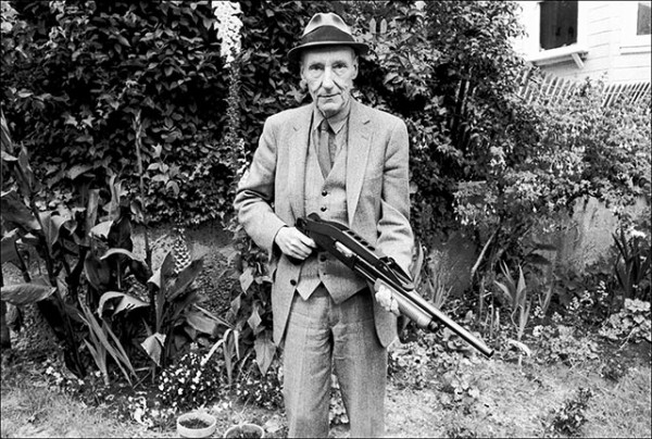 William S. Burroughs up with your hands photograph by Ruby Ray