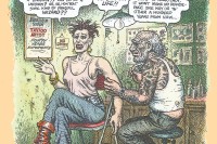 R. Crumb illo for Scab Vendor by Jonathan Shaw