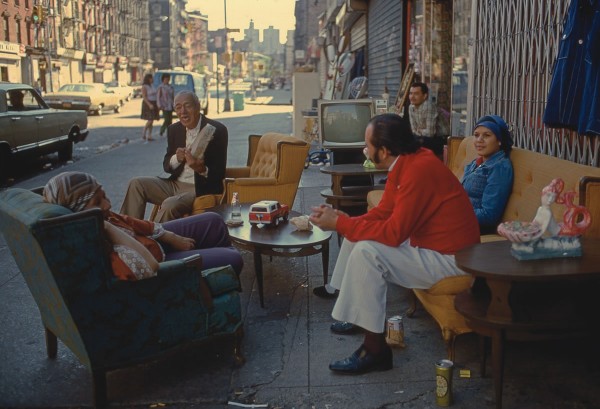 Living in the Streets, Ave. C, 1978, photograph by Philip Pocock