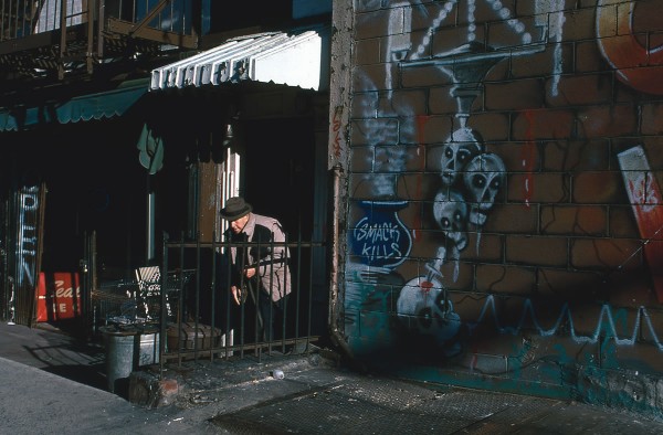 Exit, Ave. B, 1983 photograph by Philip Pocock