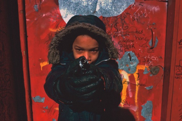 Gun Boy, E9th St. and Ave. C, 1978, photograph by Philip Pocock