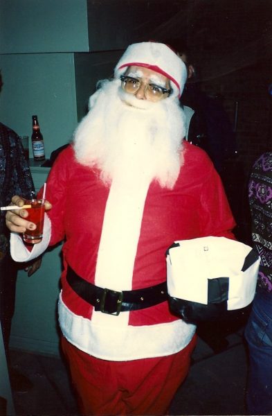 Rockets Redglare as Santa, photograph by James Marshall