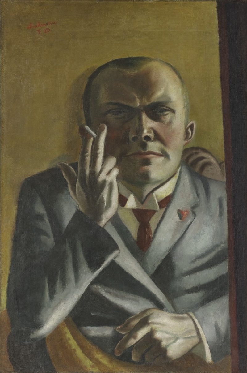 Max Beckmann Self Portrait Cigarette