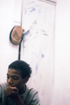 Jean Michel Basquiat contemplating 1979 80