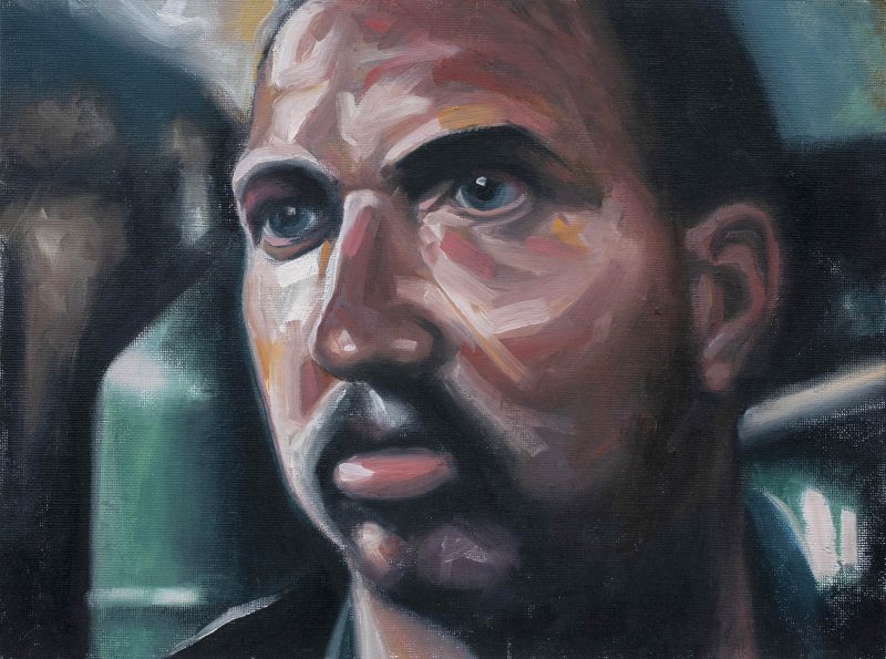 Leon Bladerunner oil painting by