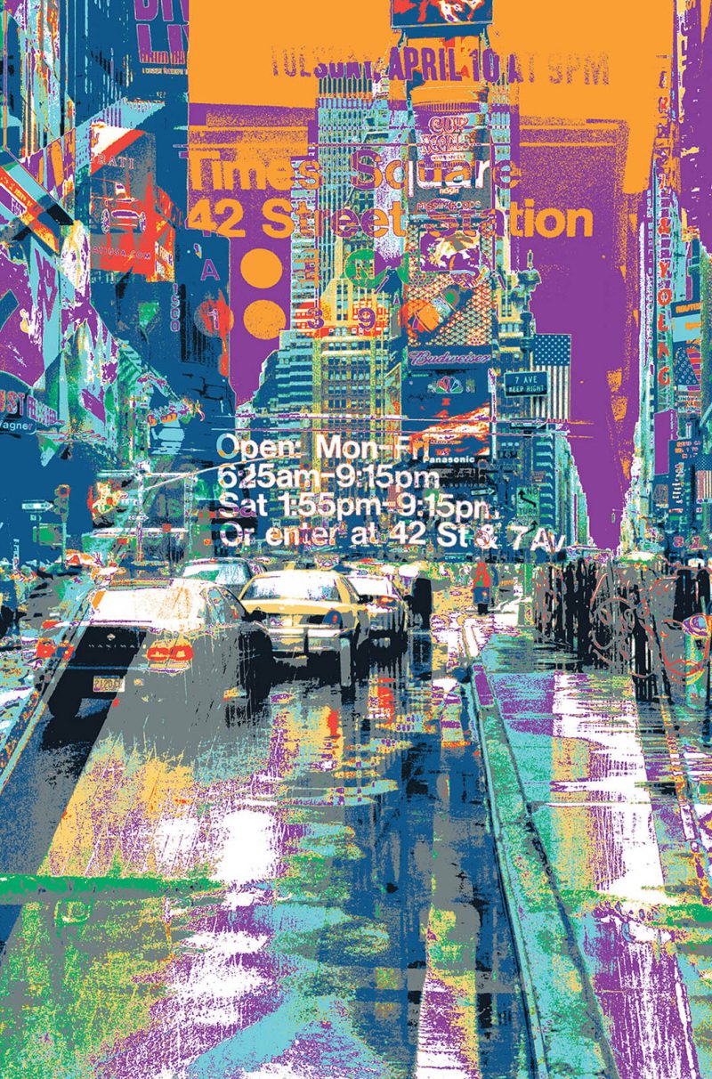 Times Square serigraph by Shay Culligan
