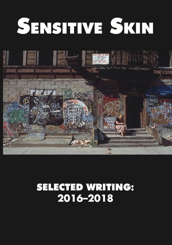 Sensitive Skin Selected Writing 2016 2018 front cover